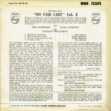 Load image into Gallery viewer, Rex Harrison, Julie Andrews With Stanley Holloway Book And Lyrics By Alan Jay Lerner Music By Frederick Loewe : Excerpts From "My Fair Lady" - Volume 2 (7", EP)