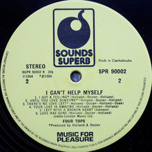 Load image into Gallery viewer, Four Tops : I Can't Help Myself (LP, Comp, Cze)
