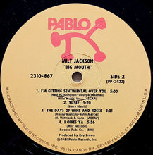 Load image into Gallery viewer, Milt Jackson : Big Mouth (LP, Album)