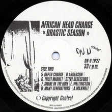 Load image into Gallery viewer, African Head Charge : Drastic Season (LP, Album, RP)