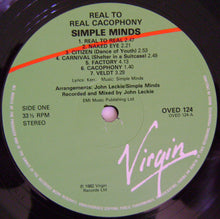 Load image into Gallery viewer, Simple Minds : Real To Real Cacophony (LP, Album, RE)
