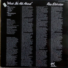 Load image into Gallery viewer, Roy Eldridge : What It's All About (LP, Album)