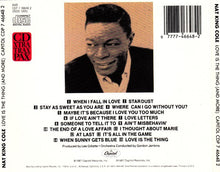 Load image into Gallery viewer, Nat King Cole : Love Is The Thing (And More) (CD, Album, RE, RM, DAD)