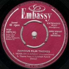 Load image into Gallery viewer, James Wright & His Orchestra : Famous Film Themes (7", EP)