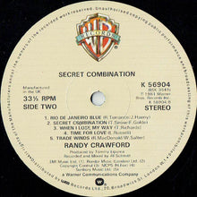 Load image into Gallery viewer, Randy Crawford : Secret Combination (LP, Album)
