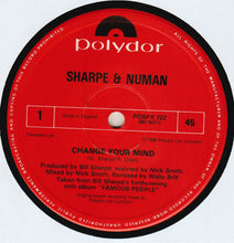 Load image into Gallery viewer, Sharpe & Numan : Change Your Mind (12", Single)