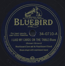Load image into Gallery viewer, Washboard Sam And His Washboard Band : I Laid My Cards On The Table / I Get The Blues At Bedtime (Shellac, 10")