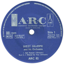 Load image into Gallery viewer, Dizzy Gillespie And His Orchestra : Salt Peanuts / I Waited For You / Emanon / A Hand Full Of Gimme (7", EP, RE)