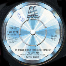 Load image into Gallery viewer, David Ruffin : I Can't Stop The Rain (7", Single, 4-p)