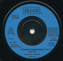 Load image into Gallery viewer, Adam And The Ants : Young Parisians (7", RE, Blu)