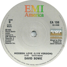Load image into Gallery viewer, David Bowie : Modern Love (7", Single, Sol)