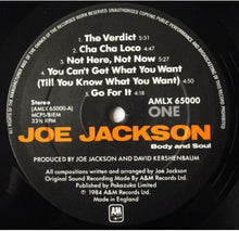 Load image into Gallery viewer, Joe Jackson : Body And Soul (LP, Album)