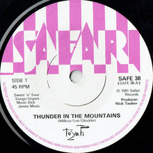 Load image into Gallery viewer, Toyah (3) : Thunder In The Mountains (7", Single)