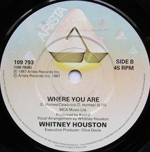 Load image into Gallery viewer, Whitney Houston : Where Do Broken Hearts Go (7", Single, Mat)