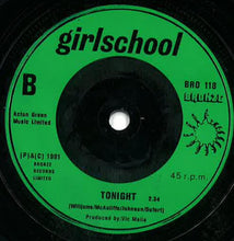 Load image into Gallery viewer, Girlschool : Hit & Run (7", Single, Gre)