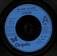Load image into Gallery viewer, Ultravox : We Came To Dance (7", Single)