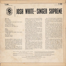 Load image into Gallery viewer, Josh White : Singer Supreme (LP)