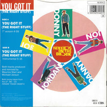 Load image into Gallery viewer, New Kids On The Block : You Got It (The Right Stuff) (7", Single)
