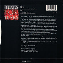 Load image into Gallery viewer, Tears For Fears : Shout (7", Single, Pap)