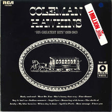 Load image into Gallery viewer, Coleman Hawkins : His Greatest Hits (1939-1947) (LP, Comp, Mono, RE)