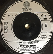 Load image into Gallery viewer, Status Quo : Something About You Baby I Like (7", Single, Sil)