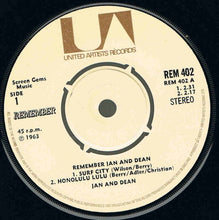 Load image into Gallery viewer, Jan & Dean : Remember Jan And Dean (7", EP)