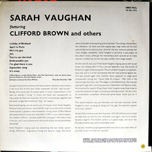 Load image into Gallery viewer, Sarah Vaughan : Sarah Vaughan (LP, Album, Mono, RE)