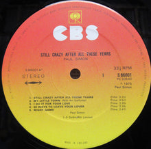 Load image into Gallery viewer, Paul Simon : Still Crazy After All These Years (LP, Album)