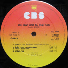 Load image into Gallery viewer, Paul Simon : Still Crazy After All These Years (LP, Album)