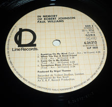 Load image into Gallery viewer, Paul Williams & Friends* : In Memory Of Robert Johnson (LP, Album, RE)