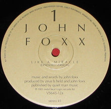 Load image into Gallery viewer, John Foxx : Like A Miracle (12", Single)