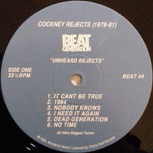Load image into Gallery viewer, Cockney Rejects : Unheard Rejects (LP, RE, 180)