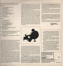 Load image into Gallery viewer, Fats Waller : Live At The Yacht Club (LP, Album, Mono)