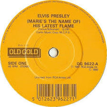 Load image into Gallery viewer, Elvis Presley : (Marie's The Name) His Latest Flame / The Girl Of My Best Friend (7", Single, RE)
