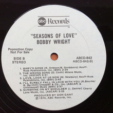 Load image into Gallery viewer, Bobby Wright (3) : Seasons Of Love (LP, Promo)