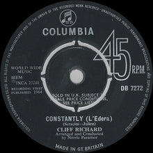 Load image into Gallery viewer, Cliff Richard : Constantly (L'Edera) (7", Single)