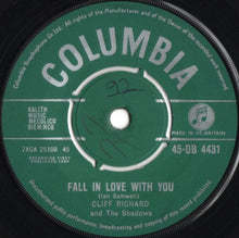 Load image into Gallery viewer, Cliff Richard & The Shadows : Fall In Love With You (7", Single)