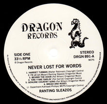 Load image into Gallery viewer, Ranting Sleazos : Never Lost For Words (LP)