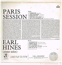 Load image into Gallery viewer, Earl Hines : Paris Session (LP)