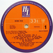 Load image into Gallery viewer, The Stylistics : The Best Of The Stylistics Volume II (Weekend) (LP, Comp)