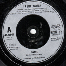 Load image into Gallery viewer, Irene Cara : Fame (7", Single)