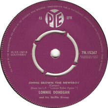 Load image into Gallery viewer, Lonnie Donegan / Lonnie Donegan's Skiffle Group : I Wanna Go Home (The Wreck Of The John "B") / Jimmie Brown The Newsboy (7", Single)