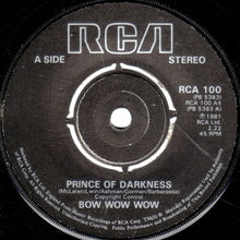 Load image into Gallery viewer, Bow Wow Wow : Prince Of Darkness (7", Single, Pos)