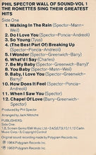 Load image into Gallery viewer, The Ronettes / The Crystals : Phil Spector Wall Of Sound Vol 1 / Vol 3 (Cass, Comp, Mono, RE)
