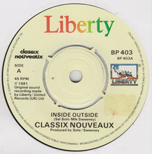 Load image into Gallery viewer, Classix Nouveaux : Inside Outside (7", Single, Pus)