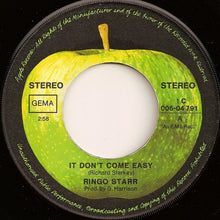 Load image into Gallery viewer, Ringo Starr : It Don't Come Easy / Early 1970 (7", Single)