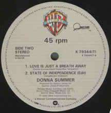 Load image into Gallery viewer, Donna Summer : State Of Independence (12", Single, Ltd)