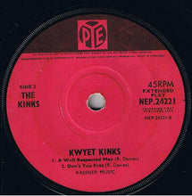 Load image into Gallery viewer, The Kinks : Kwyet Kinks (7", EP)