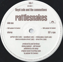 Load image into Gallery viewer, Lloyd Cole And The Commotions* : Rattlesnakes (LP, Album, Whi)