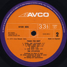 Load image into Gallery viewer, The Stylistics : Thank You Baby (LP, Album)